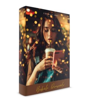 Sobreposições Bokeh Dourado Overlays efeito de luz Premium